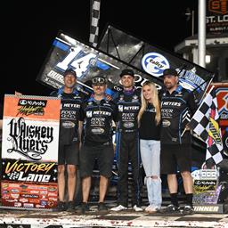 ON THE FENCE: Corey Day Rides the Wall at Tri-City Speedway to Second High Limit Win of Year