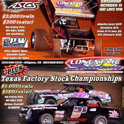 Lone Star Speedway Announces $3,000 to win for ASCS Lone Star Region