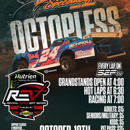 OCTOPLESS SET FOR FIRST DUAL EVENT OF REVIVAL SEASON