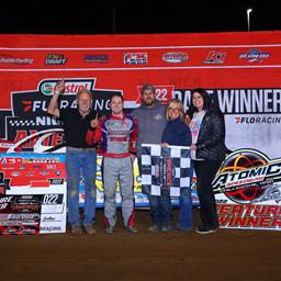 Pierce Pounces for Atomic Castrol® FloRacing Night in America Victory