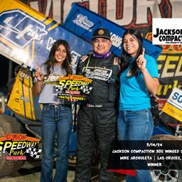 Mike Archuleta Maneuvers to Jackson Compaction POWRi Vado 305 Sprint Win