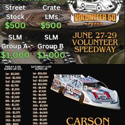 Carson Ferguson to Enter Volunteer 50 on June 27-29