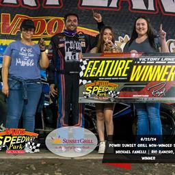 Michael Fanelli Wins with Sunset Grill POWRi Vado Non-Wing Sprints