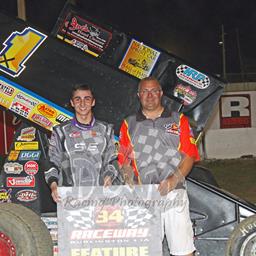 Giovanni Scelzi Sweeps Sprint Invaders Event During Debut at 34 Raceway