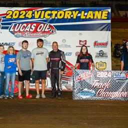 Pursley, Garner celebrate first Lucas Oil Speedway track championships with Morton, Wells also crowned