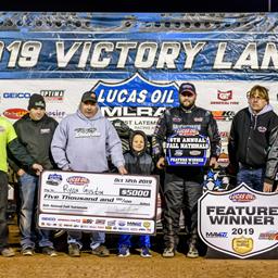 Gustin captures MLRA Fall Nationals opener at Lucas Oil Speedway; first 16 set for B-Mod Clash of Champions II