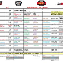 2024 Fan Schedule