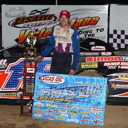 Brian Birkhofer Wins Lucas Oil Late Model Dirt Series Event in LaSalle Speedway Barnburner