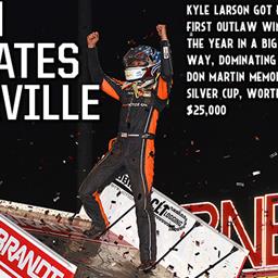 Kyle Larson Dominates Silver Cup at Lernerville for $25,000 Payday