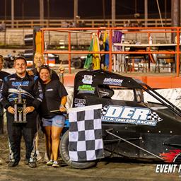 Daltyn England Drives to POWRi IMRA Victory at Macon Speedway