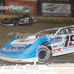 Senoia Raceway (Senoia, GA) – World of Outlaws Real American Late Model Series – Billy Clanton Classic – September 13th, 2025. (PraterPhoto)