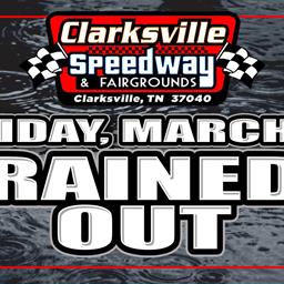 Friday&#39;s action rained out