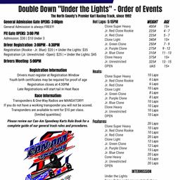 It&#39;s Double Down &quot;Under the Lights&quot; Race Day!