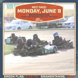 NEXT RACE: Monday, June 9