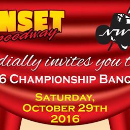2016 Championship Awards Banquet and Drivers to be awarded Information