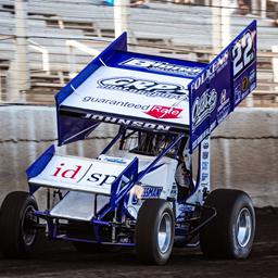 Kaleb Johnson Strong Early During World of Outlaws Tripleheader at Huset’s Speedway