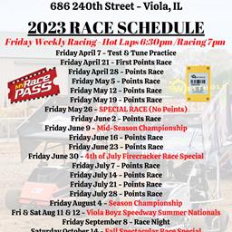 2023 Racing Schedule is up!!!