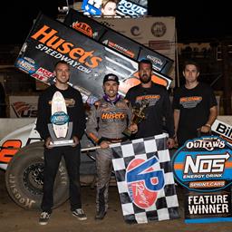 Big Game Motorsports and Gravel Battle Back to Earn World of Outlaws Win at Perris Auto Speedway