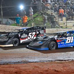 Talladega Short Track (Eastaboga, AL) – World of Outlaws Late Model Series – Alabama Gang 100 – April 26th, 2025. (Simple Moments Photography)