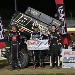 Hunter Schuerenberg Snags Repeat Victory with POWRi 410 Outlaw Sprints at Lake Ozark Speedway