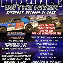 Rumble on the River Saturday October 21st featuring a $1,000 to win ENDURO RACE!!!