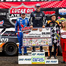 Huset’s Speedway (Brandon, SD) – Lucas Oil Late Model Dirt Series – Silver Dollar Nationals – July 17th-19th, 2025. (Heath Lawson photo)