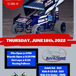 Sprint Invaders Roar into Eldon Thursday!