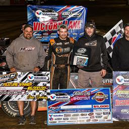 Josh Rice won the Valvoline American Late Model Iron-Man Series Fueled by VP Racing Fuels event at Atomic Speedway on Saturday, May 10.