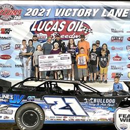 Fennewald captures 3rd straight ULMA Late Model win to headline Lucas Oil Speedway&#39;s Thursday Night Thunder; Jackson, Johnson, McMillin also prevail