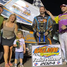 Phil Dietz Takes ASCS Frontier Win At Gallatin Speedway