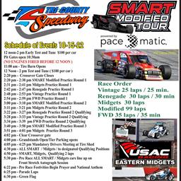 Smart Modified Tour this weekend at Tri County