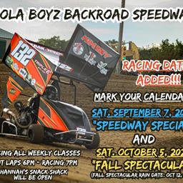 2 Races Added to 2024 Schedule at Viola Boyz Backroad Speedway