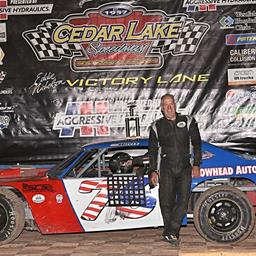 Full Body Feature Winner from September 28th Cedar Lake Speedway, Todd Doyle