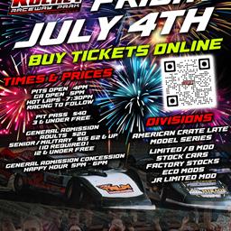 Celebrate w/ Rocket Raceway Park for July 4th!