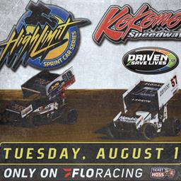 Race Day Information for Tuesday, August 1st