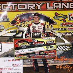 Cory Hedgecock Hustles to Second Southern Nationals Series Win of the Week at Swainsboro Raceway