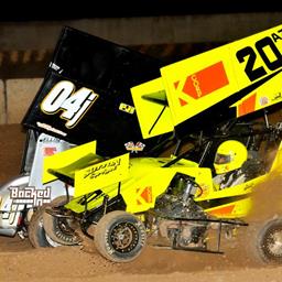 Jarrett Charges from 17th to 5th on Newly Constructed 1/7th Mile Track at Canyon Speedway Park