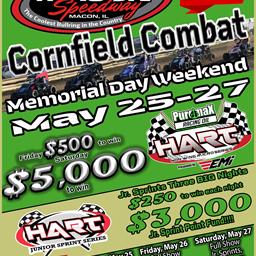 Macon Speedway Cornfield Combat Friday Night Results