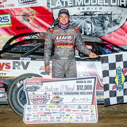 Hudson O’Neal Wins Sunday’s Lucas Oil Race at Atomic Speedway