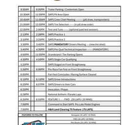 Tri-County Speedway Schedule