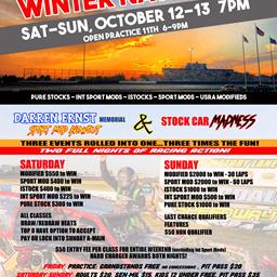 WINTER NATIONALS are fast approaching! October 11-13th!