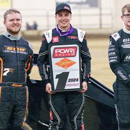 Christopher Bell Claims Win with POWRi Outlaw Non-Wing Micros in Southern Illinois Center