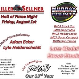 Hall of Fame Induction - Friday August 1st