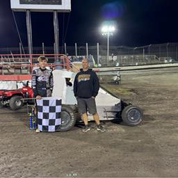 Jakeb Boxell Earns Win in POWRi IMRA Victory at Macon Speedway