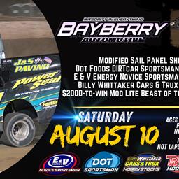 Mods with Sail Panels, Mod Lite Beast of the East, and Double Features Highlight busy August 10 Slate