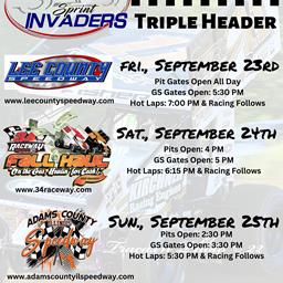 Huge Three-Race Weekend for Sprint Invaders Includes $5,000 Fall Haul!