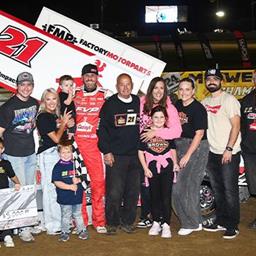 Brian Brown Reigns with POWRi 410 Outlaw Sprints at I-70 Speedway