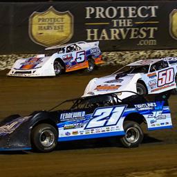 Fennewald charges late to earn ULMA Late Model thriller in Lucas Oil Speedway main event