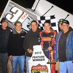 Christopher Bell wires El Paso field for Lucas Oil ASCS triumph