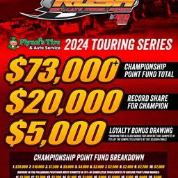 RECORD $20,000 EARMARKED FOR 2024 HOVIS RUSH LATE MODEL FLYNN&#39;S TIRE TOUR CHAMPION AS OVER $73,000 UP FOR GRABS IN POINTS FUND MONIES INCLUDING $5,000
